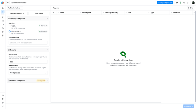 Find companies