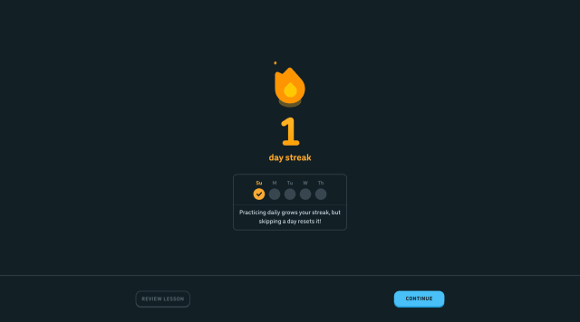 Lesson - Streak