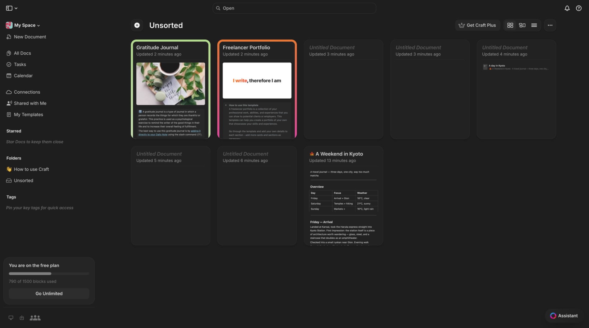 Unsorted docs