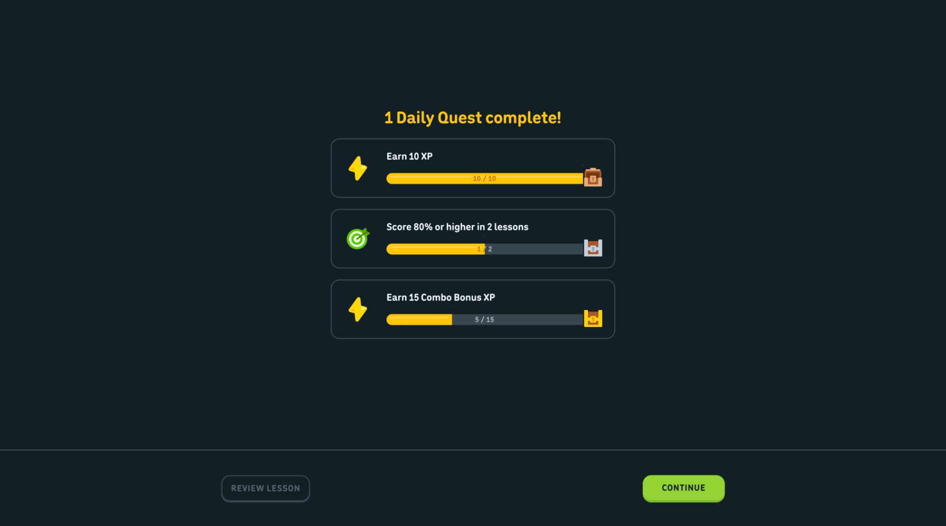 Lesson - Quest Progression