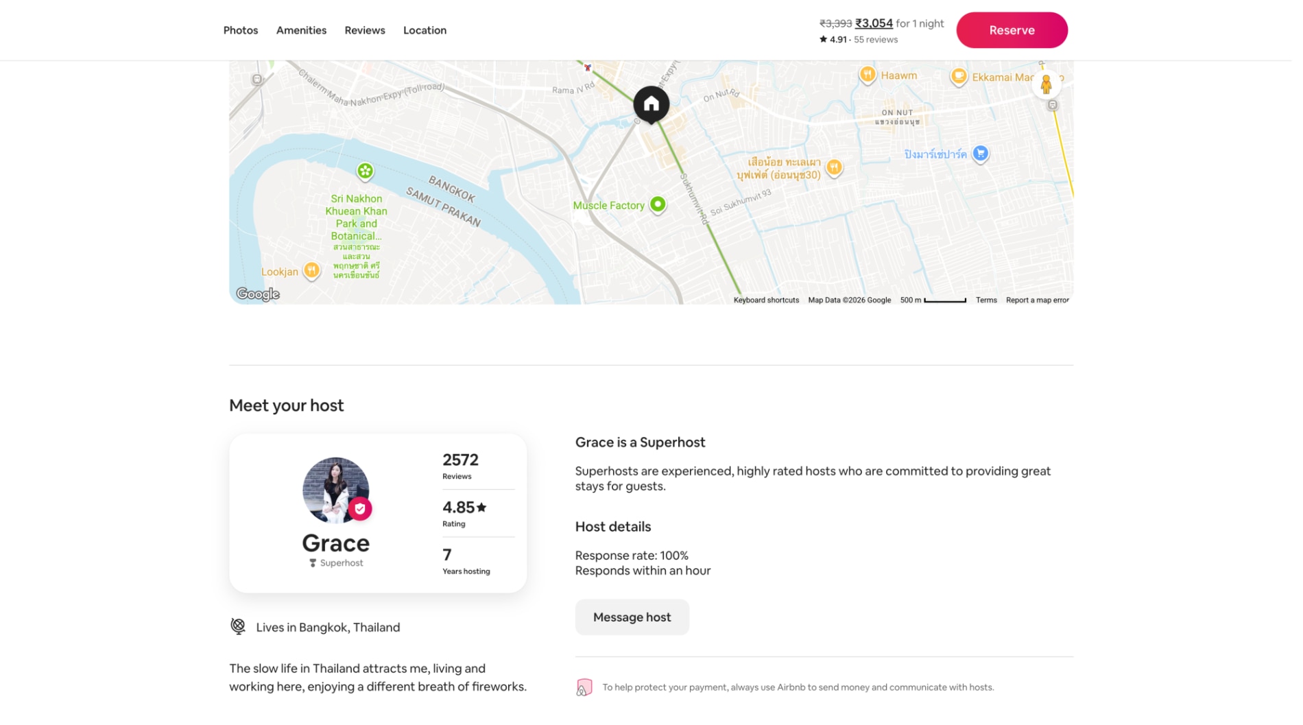 Where You'll be & Host Information