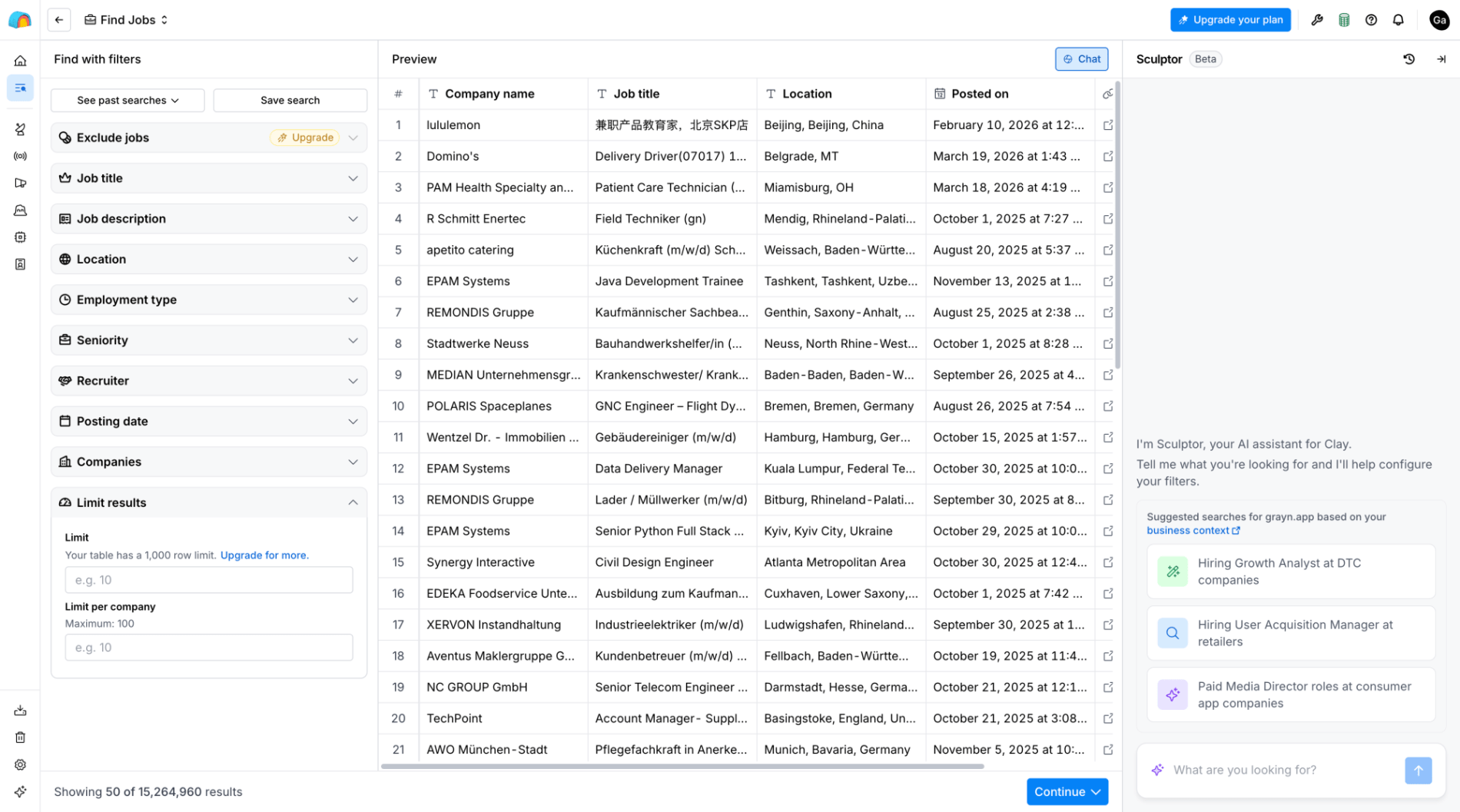 Find jobs