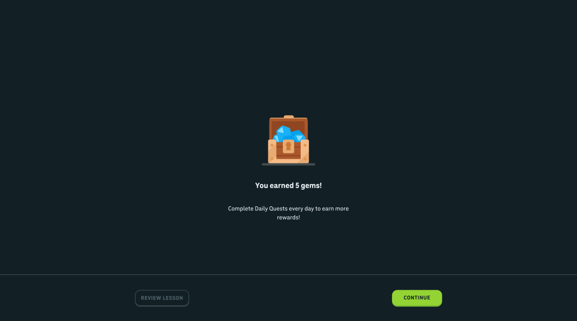 Lesson - Earned Gems