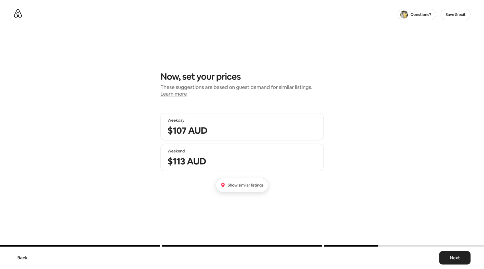 Set prices