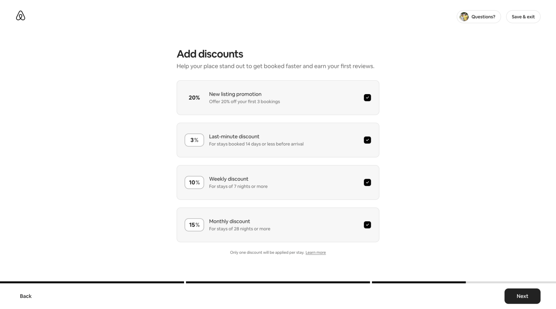 Add discount