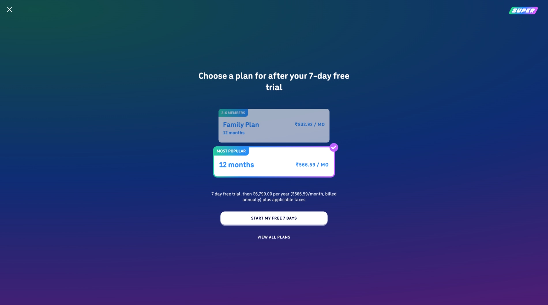 Plan Selection