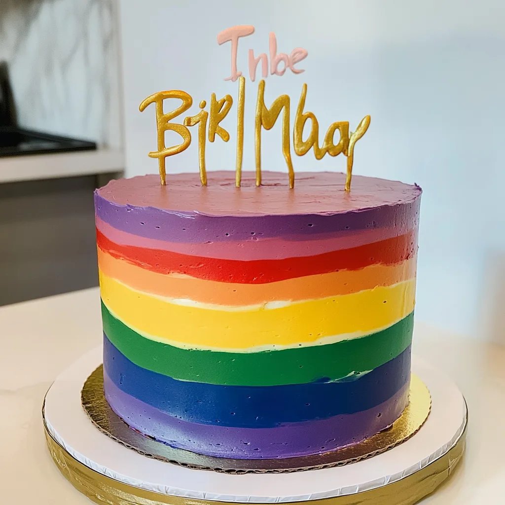 Rainbow birthday cake: A Delightful Celebration Treat