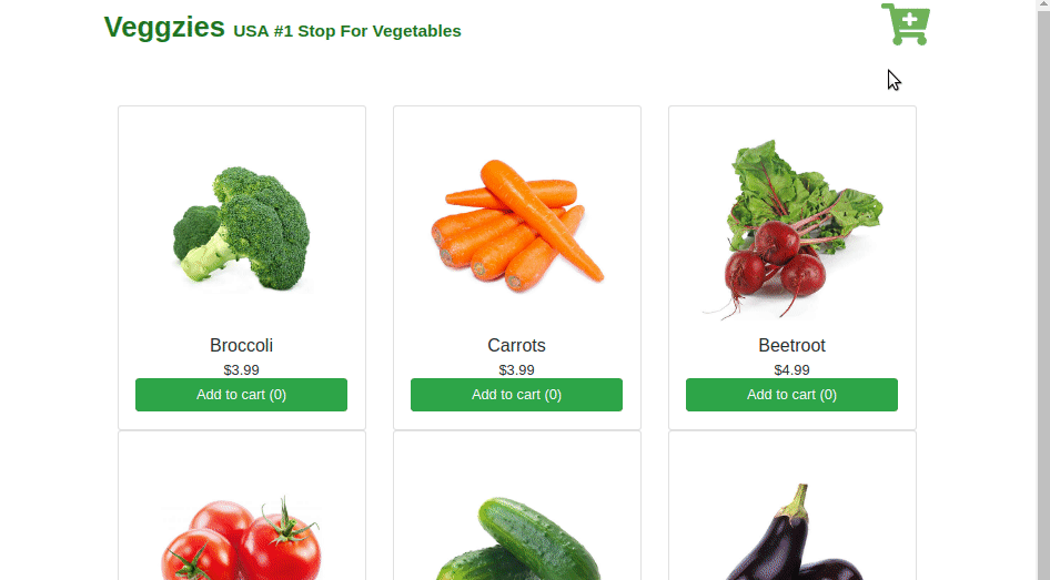 GitHub - juanmndz/Vegetable-Shop: Veggzies is a mock vegetable shopping ...