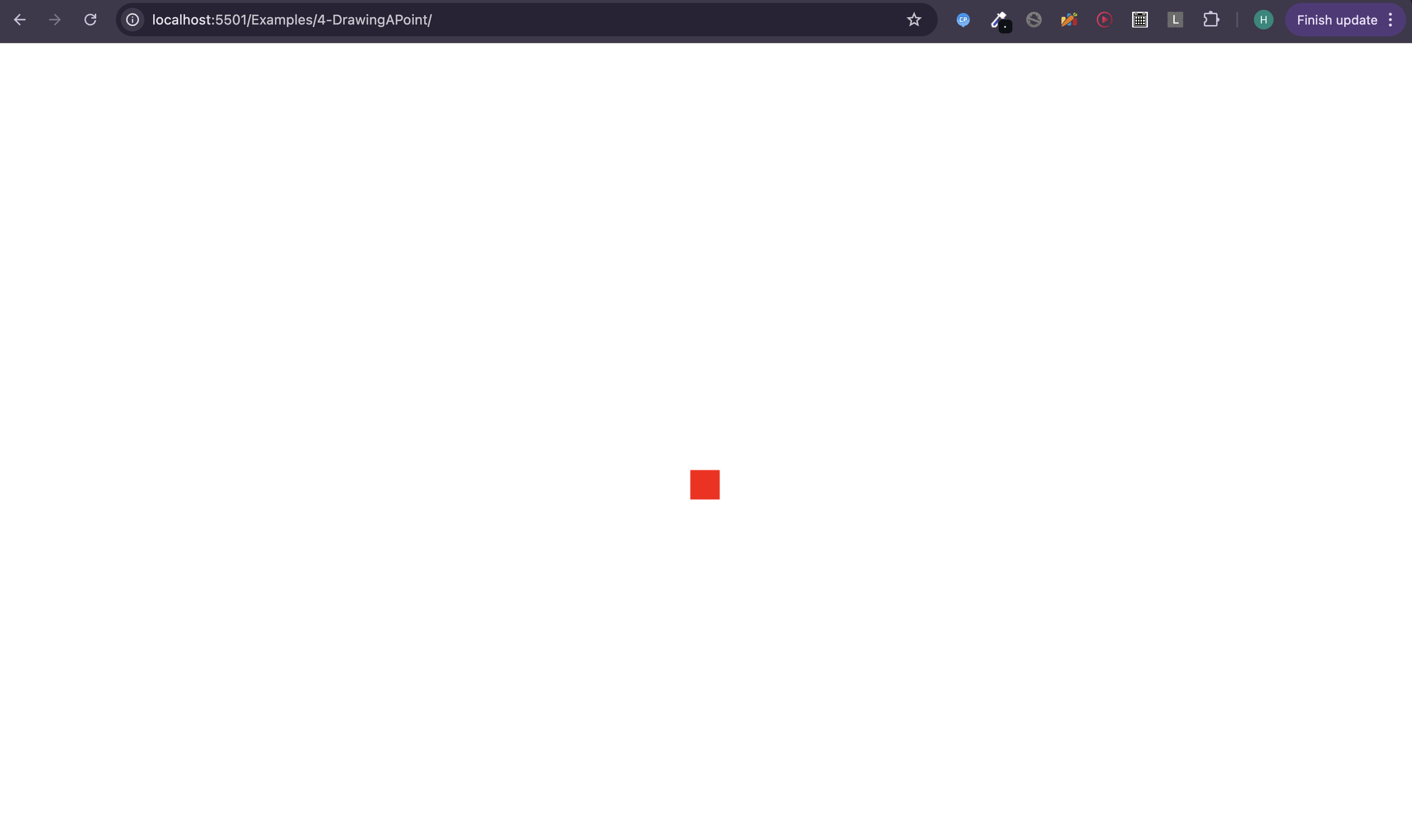 Final result:lets draw a point
