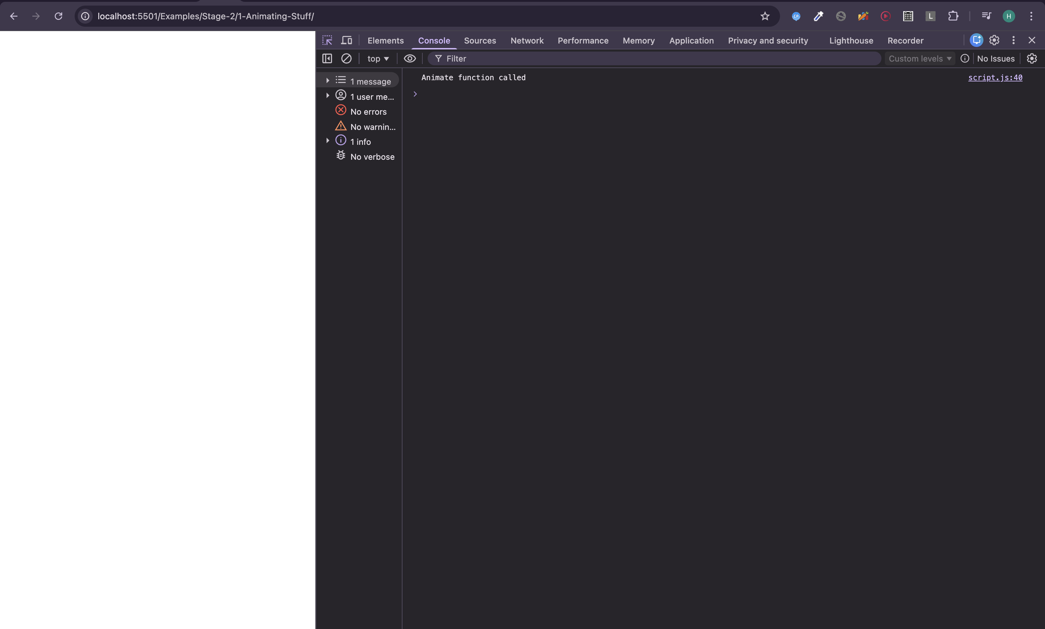 Inspector output