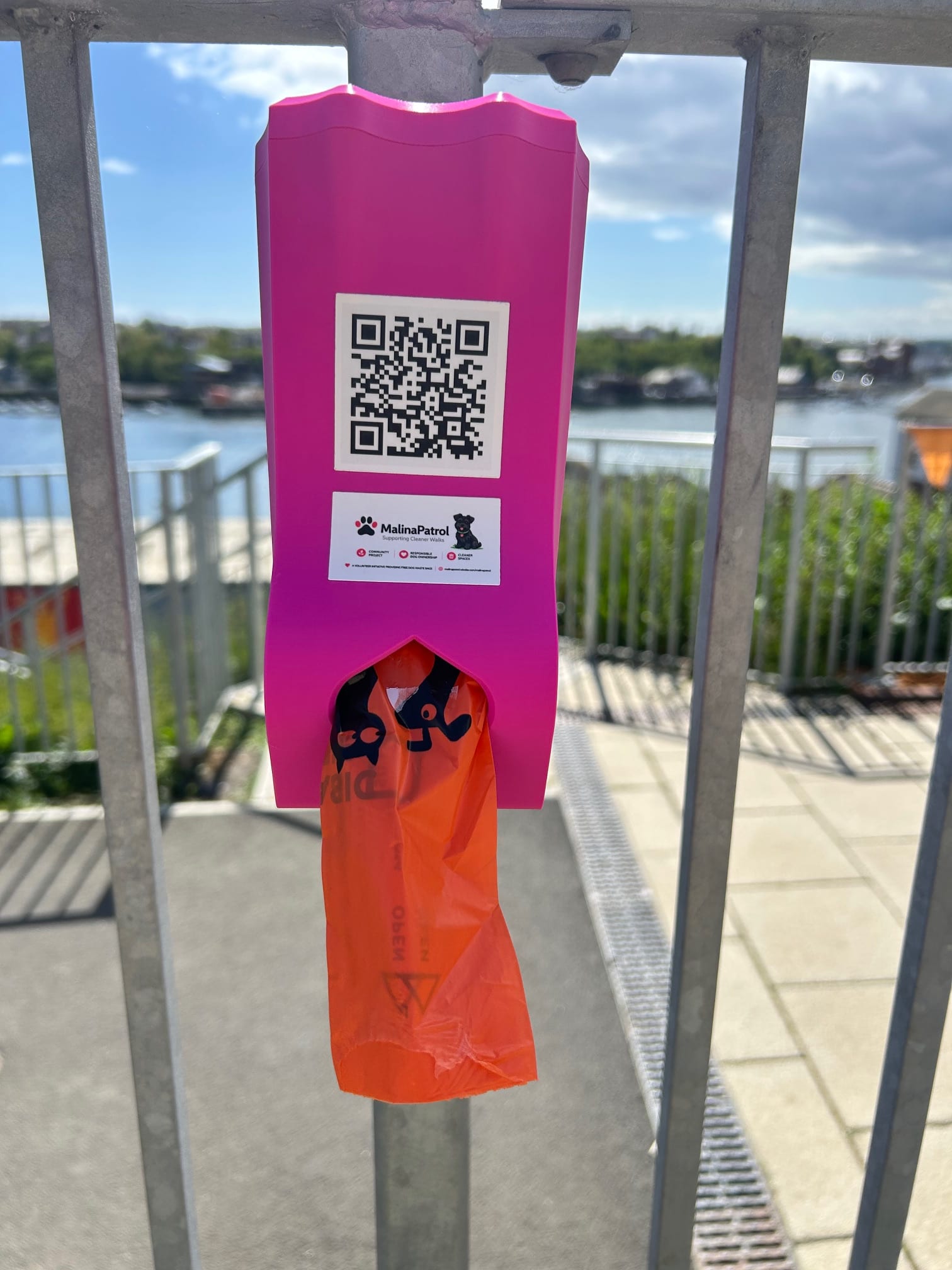 Dispenser at park gate