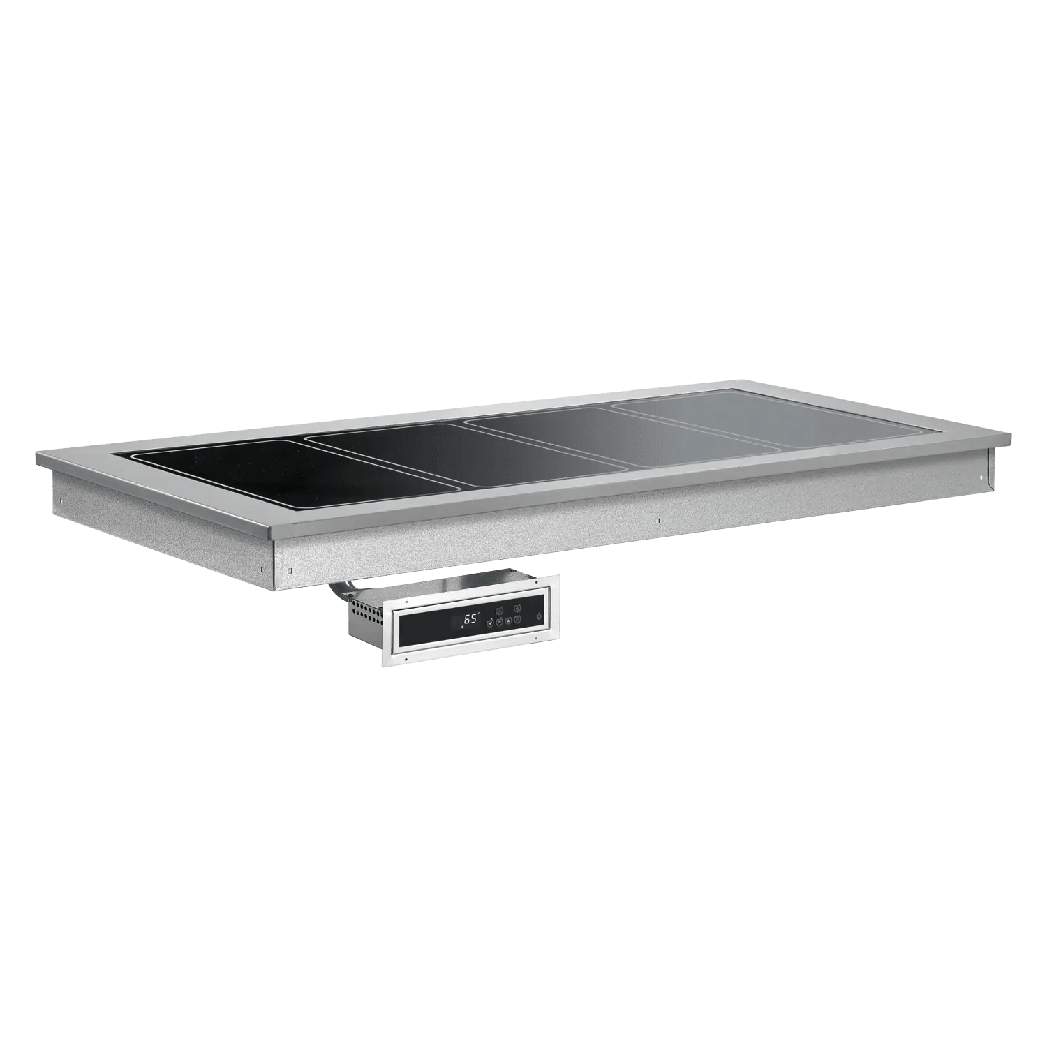 Unitate de servire încălzită, sticlă ceramică GN 4-1/1 drop-in