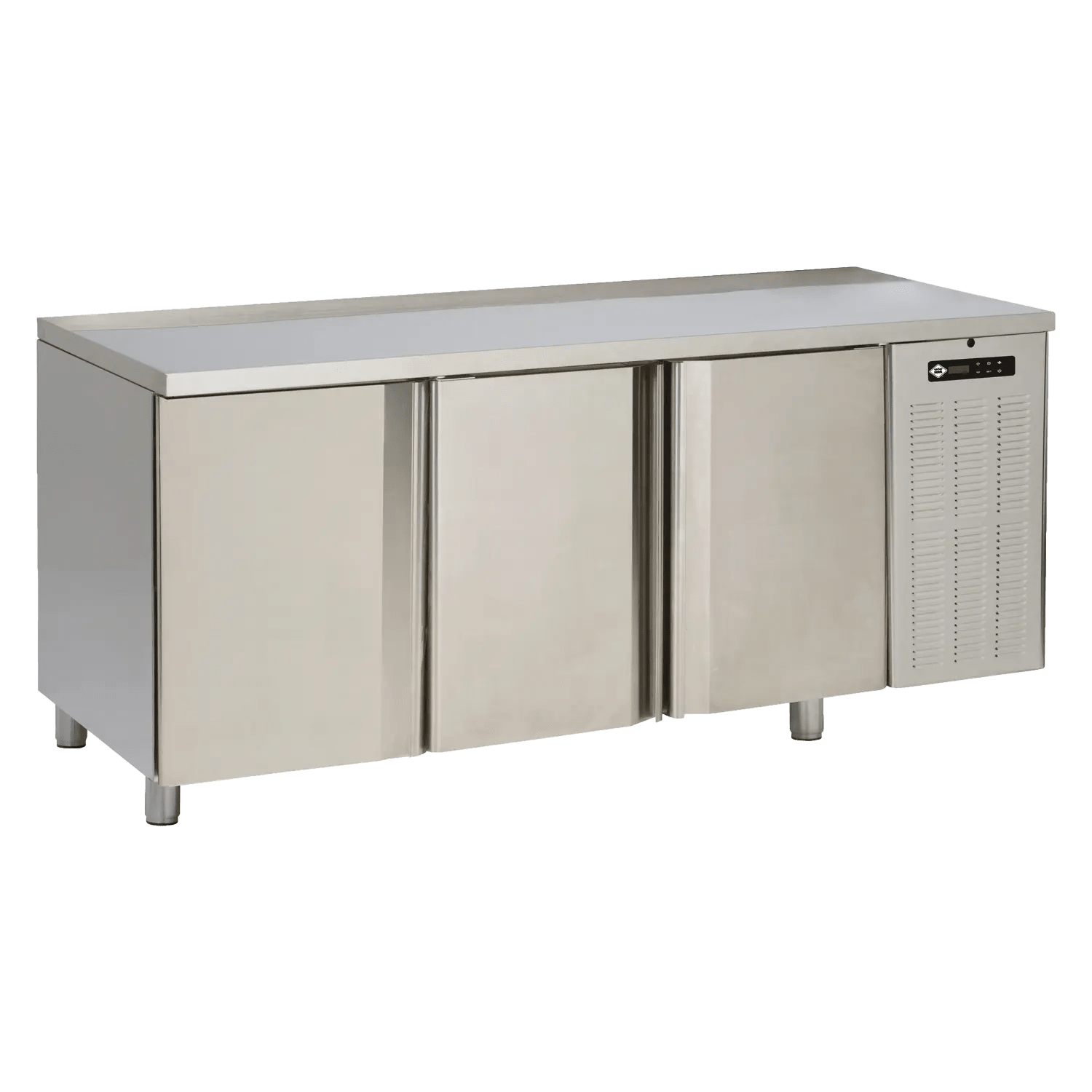 Banc de congelare GN 1/1 3 uși, fără panou antistropi, oțel inoxidabil 230 V