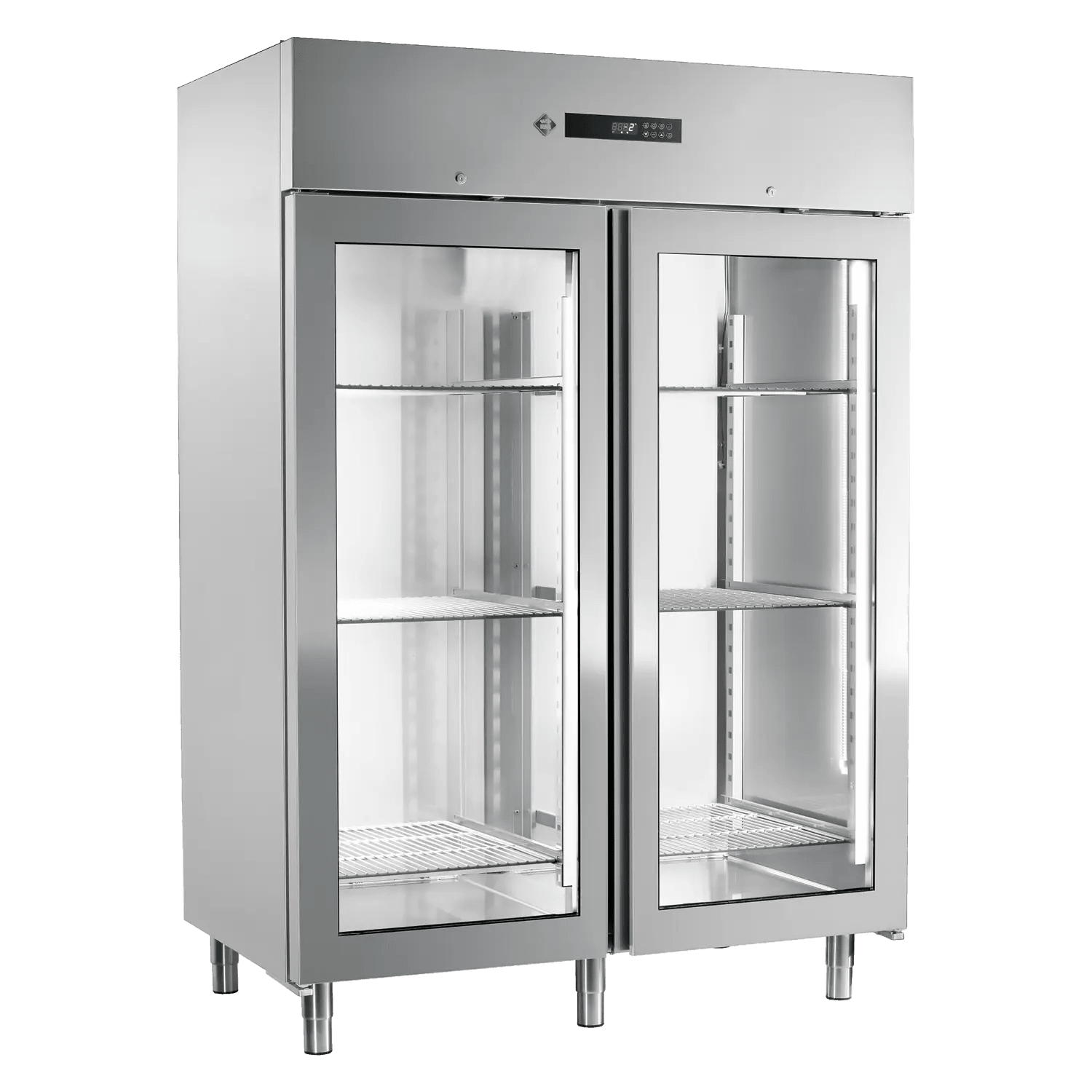 Dulap congelator 1400 l ușă sticlă GN 2/1, inox