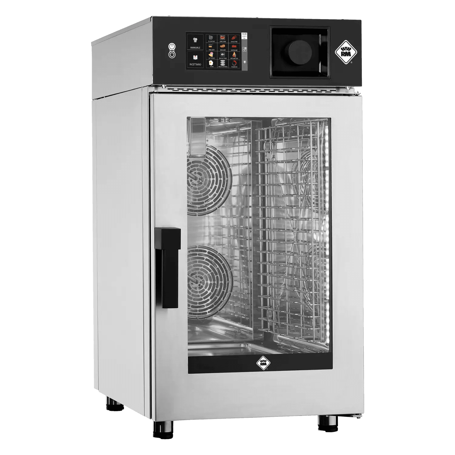 Cuptor cu convecție abur combi SLIM electric 10x GN 1/1 curățare automată boiler touch screen 7" 400 V