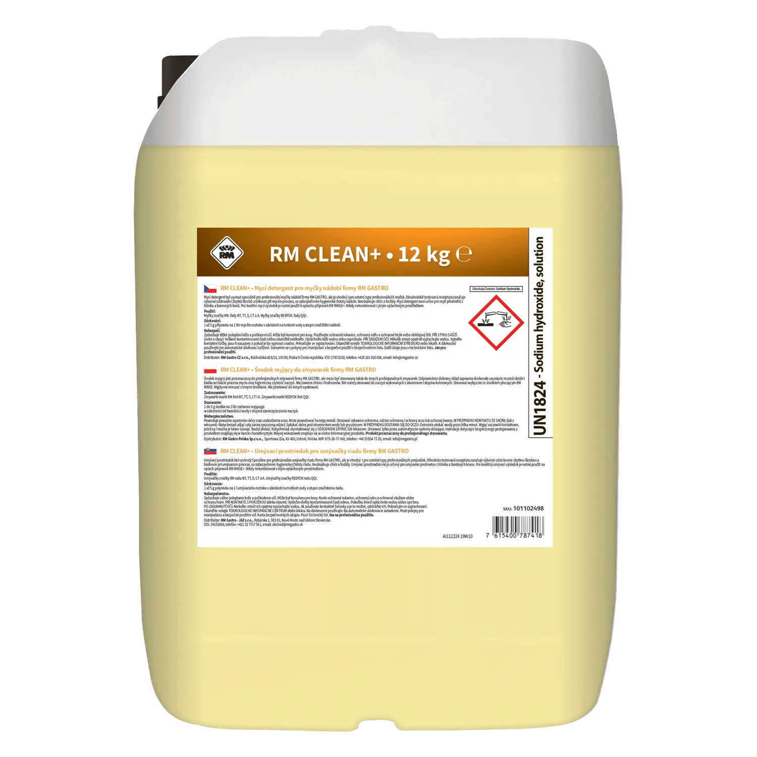 Detergent pentru spălare pentru mașini de spălat vase profesionale 12 kg