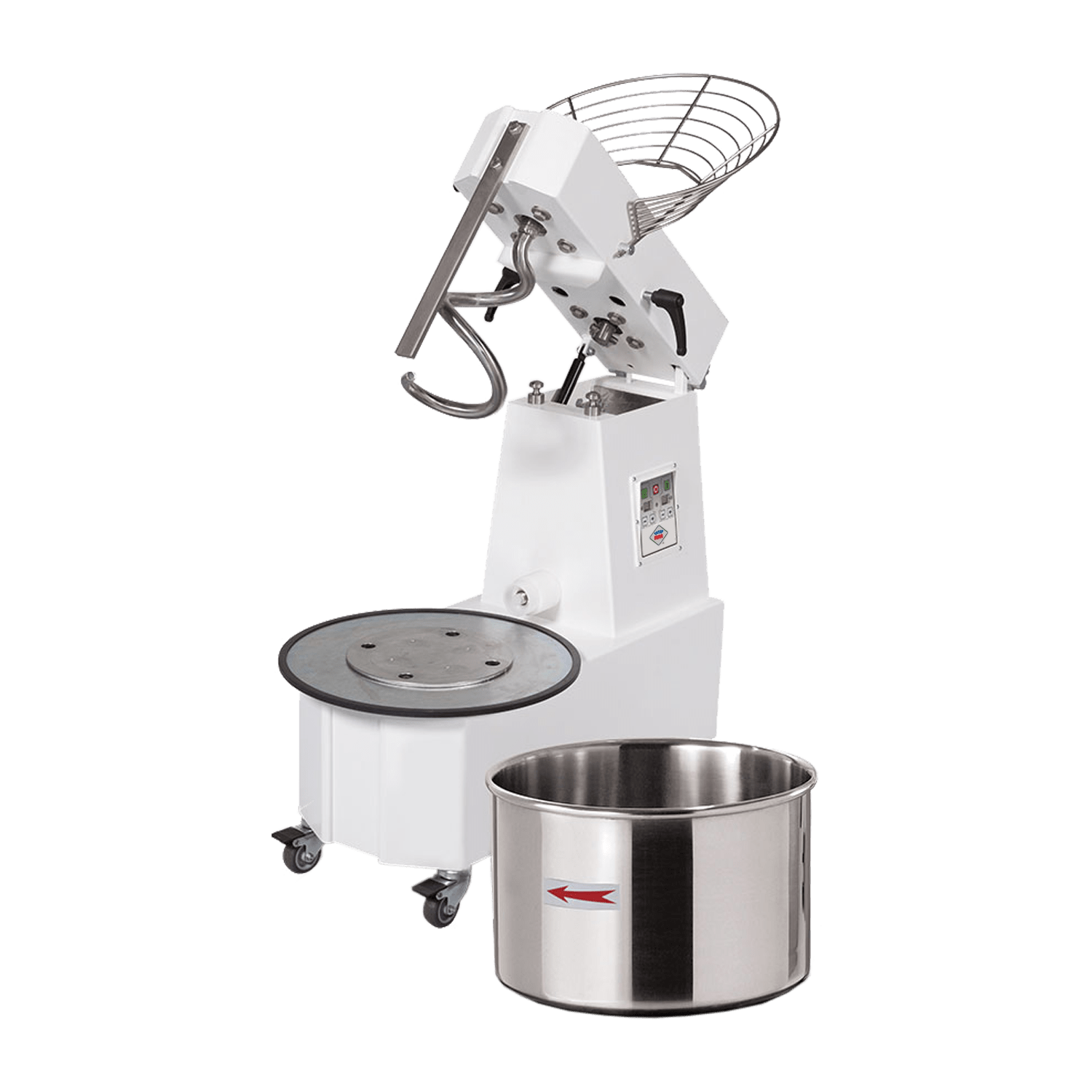 Malaxor spiral cu frământător 1 viteză castron detașabil 15 l 230 V