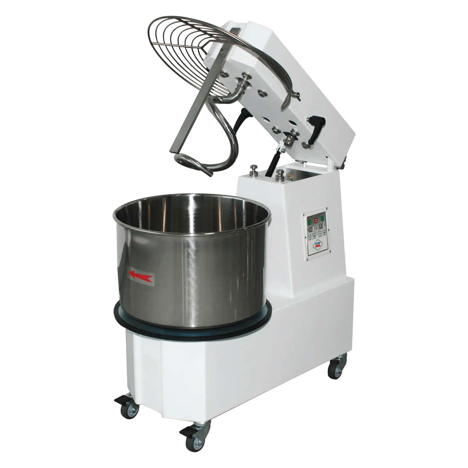 Malaxor spiral cu frământător 1 viteză castron detașabil 33 l 400 V