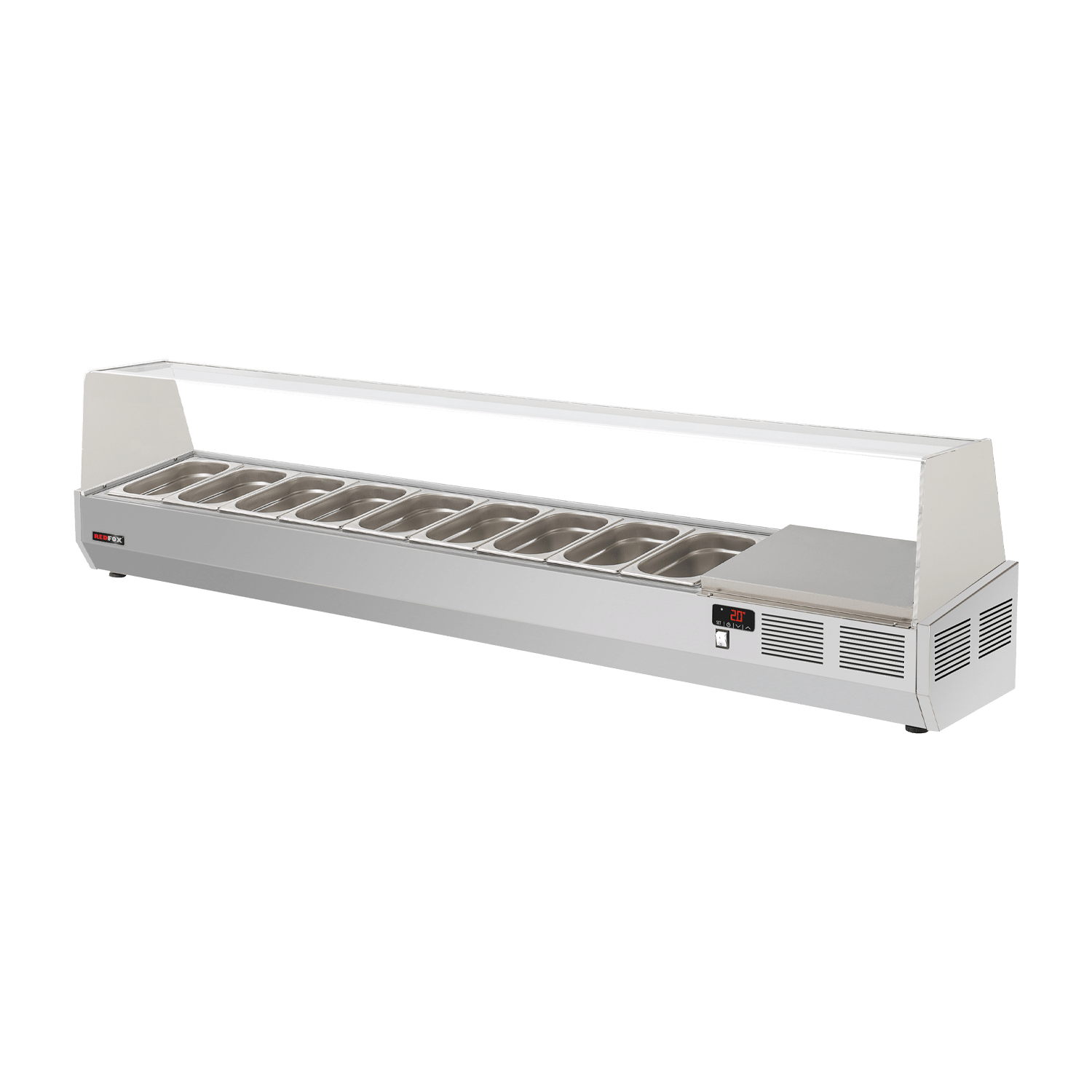Vitrină frigorifică de masă 200 cm GN 1/4 RTP 3D