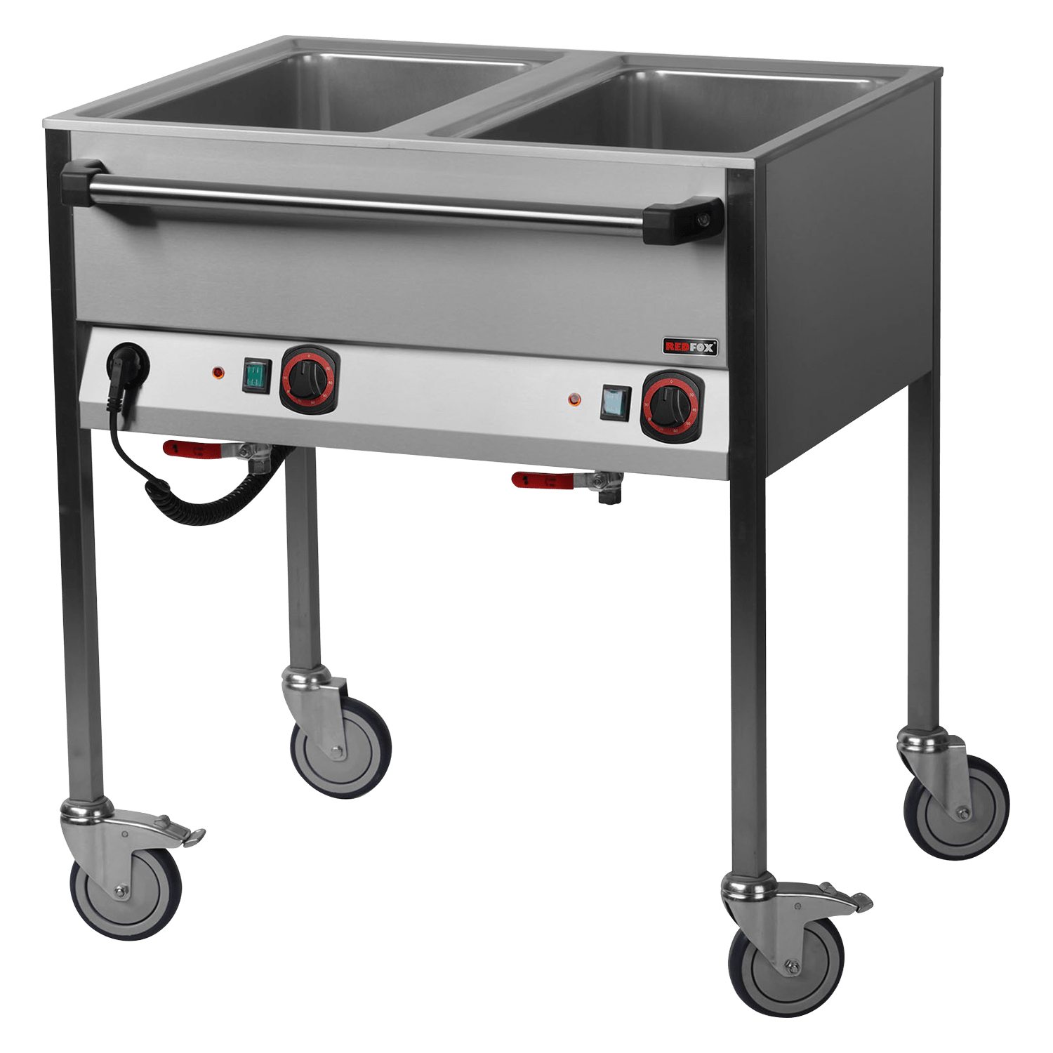 Bain-marie electric GN 2-1/1 comenzi pe latura lungă