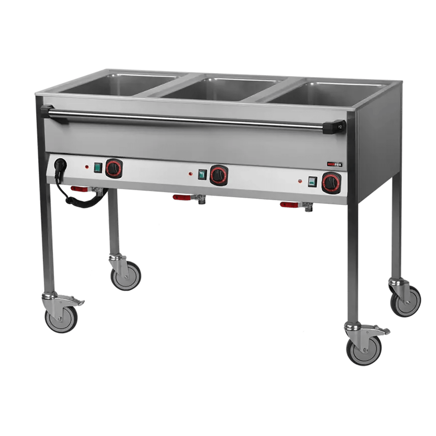 Bain-marie electric GN 3-1/1 comenzi pe latura lungă