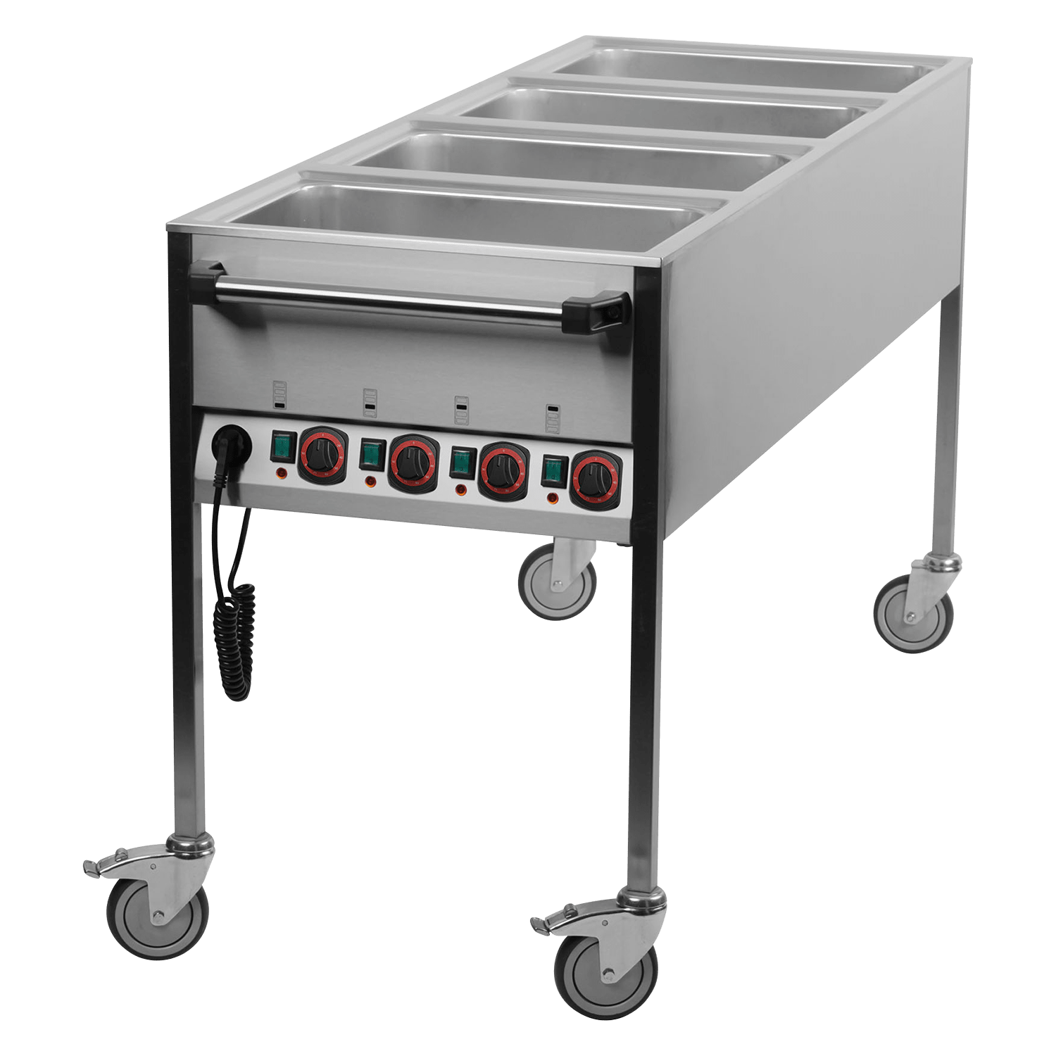 Bain-marie electric GN 4-1/1 comenzi pe latura scurtă