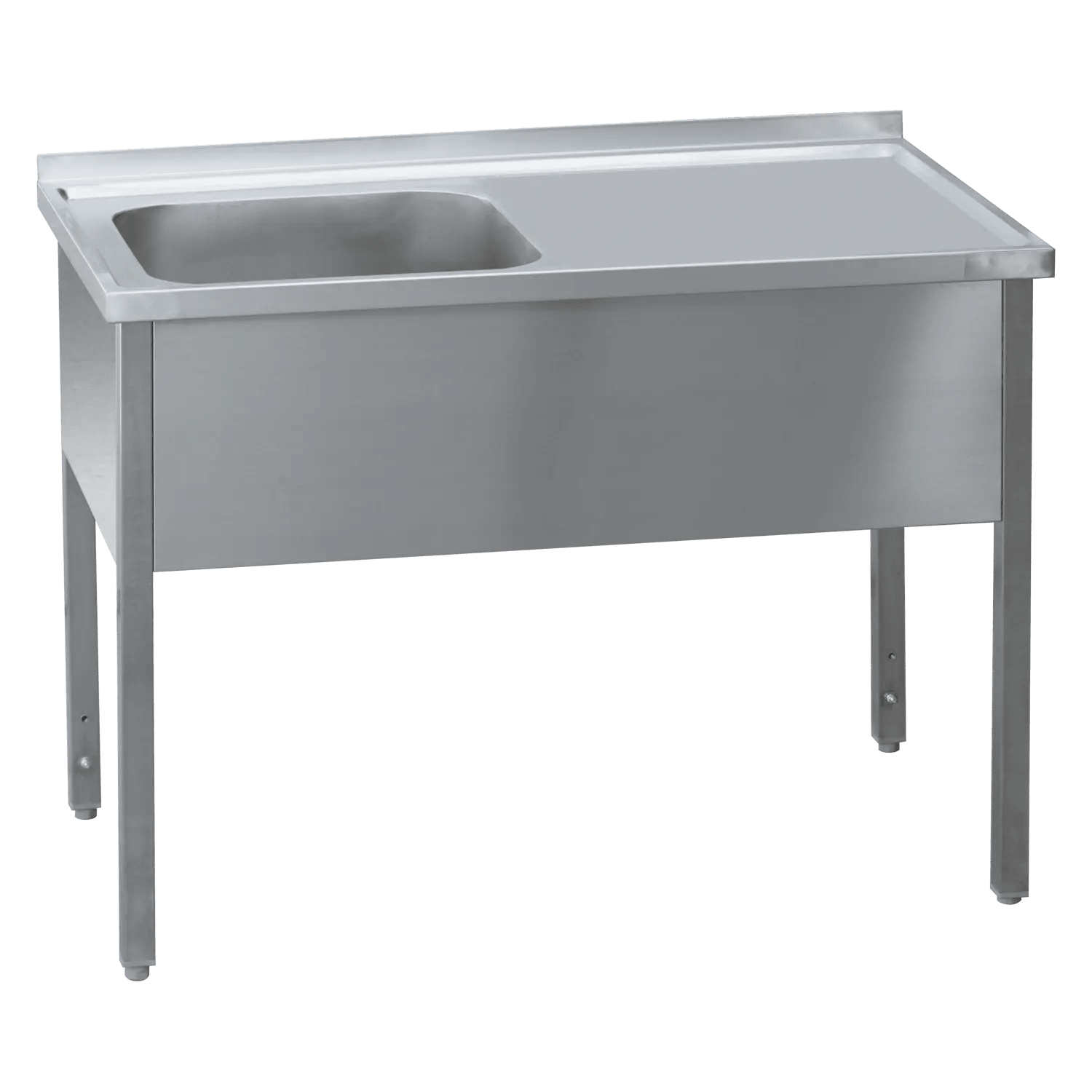 Masă de spălare 120x60x90 - 1x chiuvetă 50x40x30 zonă scurgere dreapta
