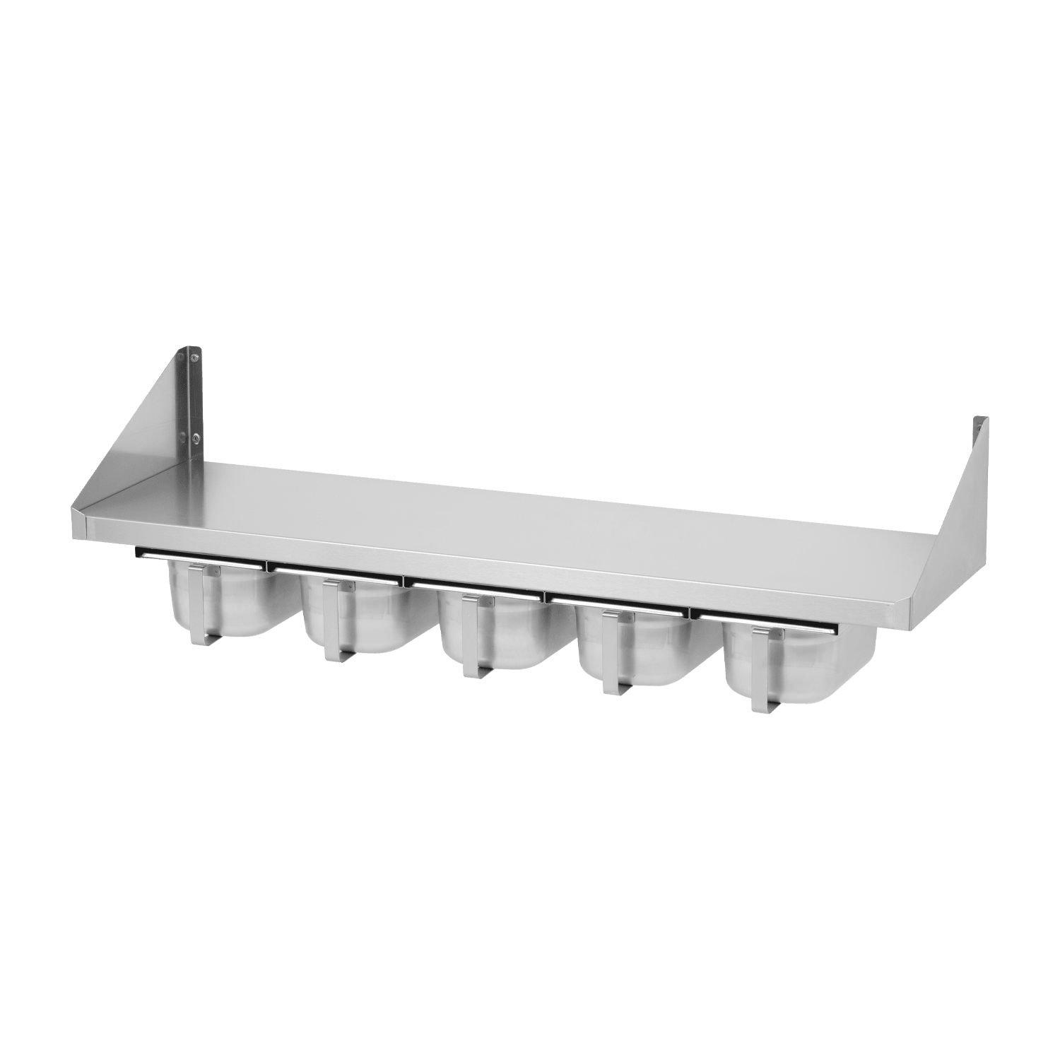 Raft cu recipient condimente 5x GN 1/4