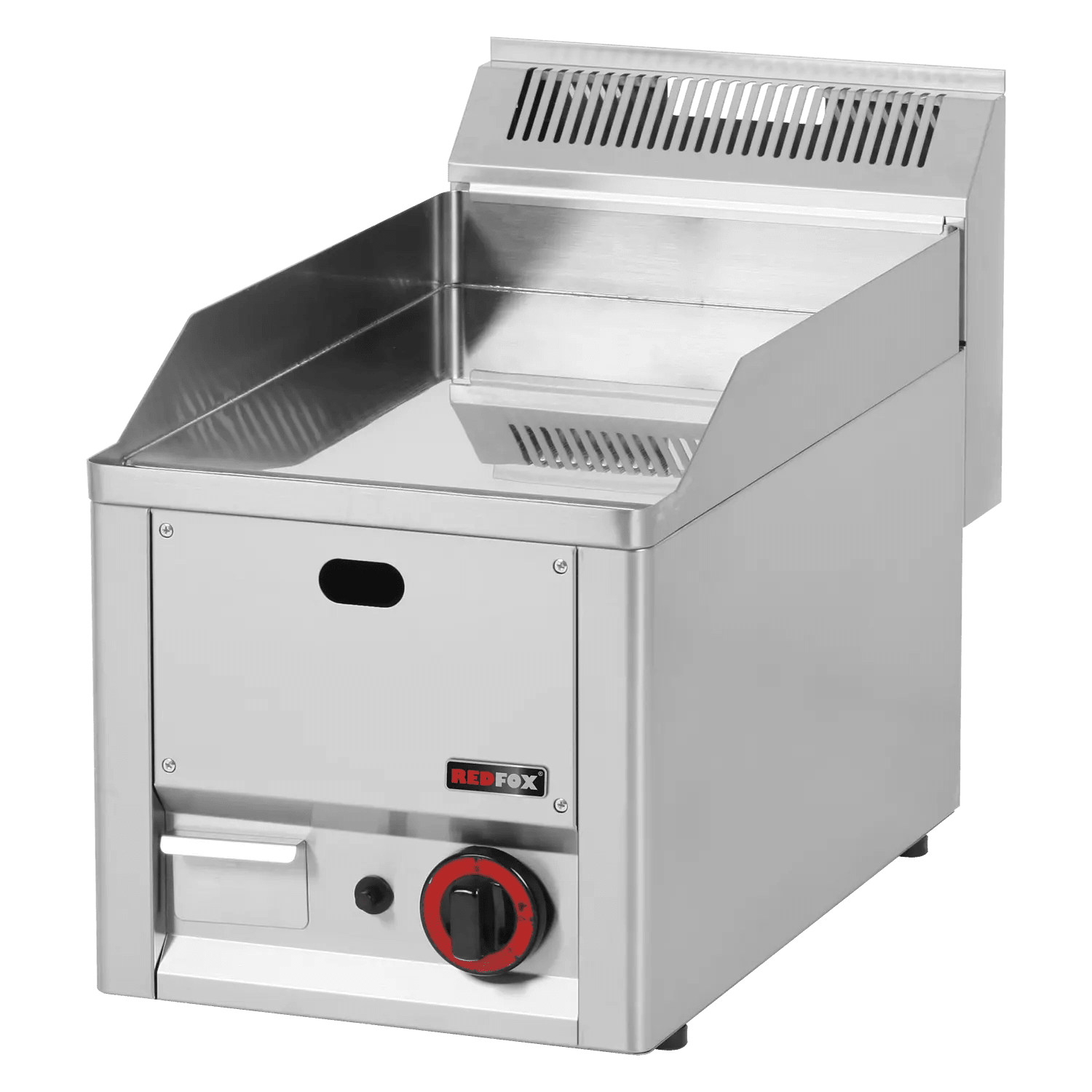 Plită 32x48 gaz cromată netedă fără dulap