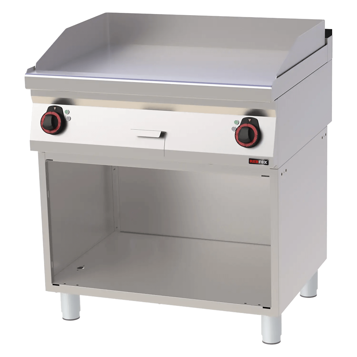 Plită 80x51 electrică cromată netedă pe dulap deschis 400 V