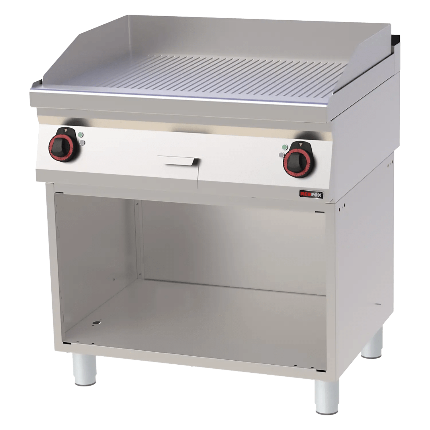 Plită 80x51 electrică canelată pe dulap deschis 400 V