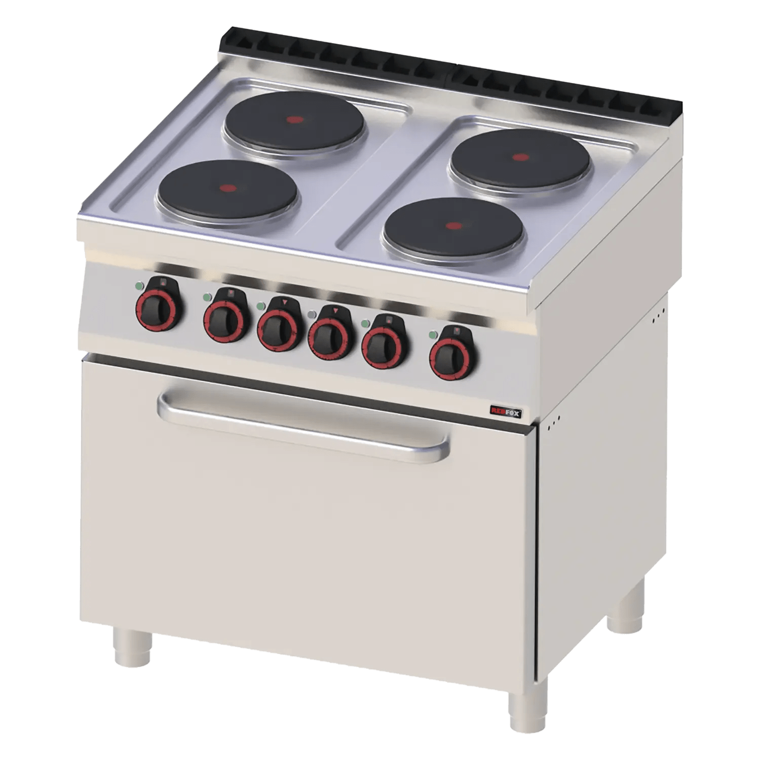 Mașină de gătit electrică cu cuptor electric static GN 2/1 - 4x plită 400 V