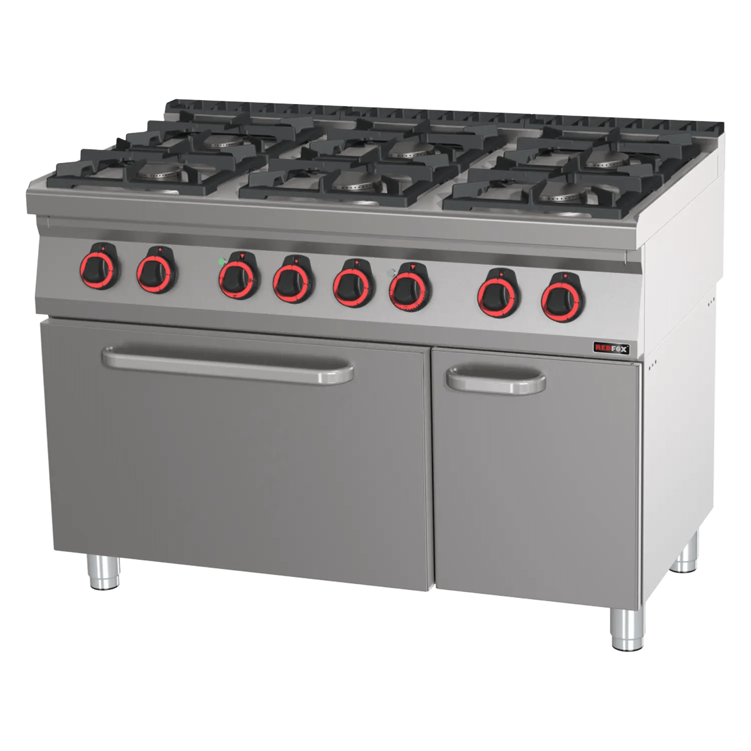 Mașină de gătit combinată cu cuptor electric static GN 2/1 - 6x arzător ECO