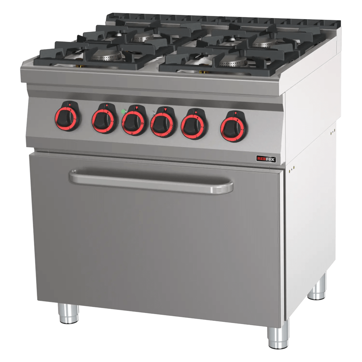 Mașină de gătit combinată cu cuptor electric static GN 2/1 - 4x arzător