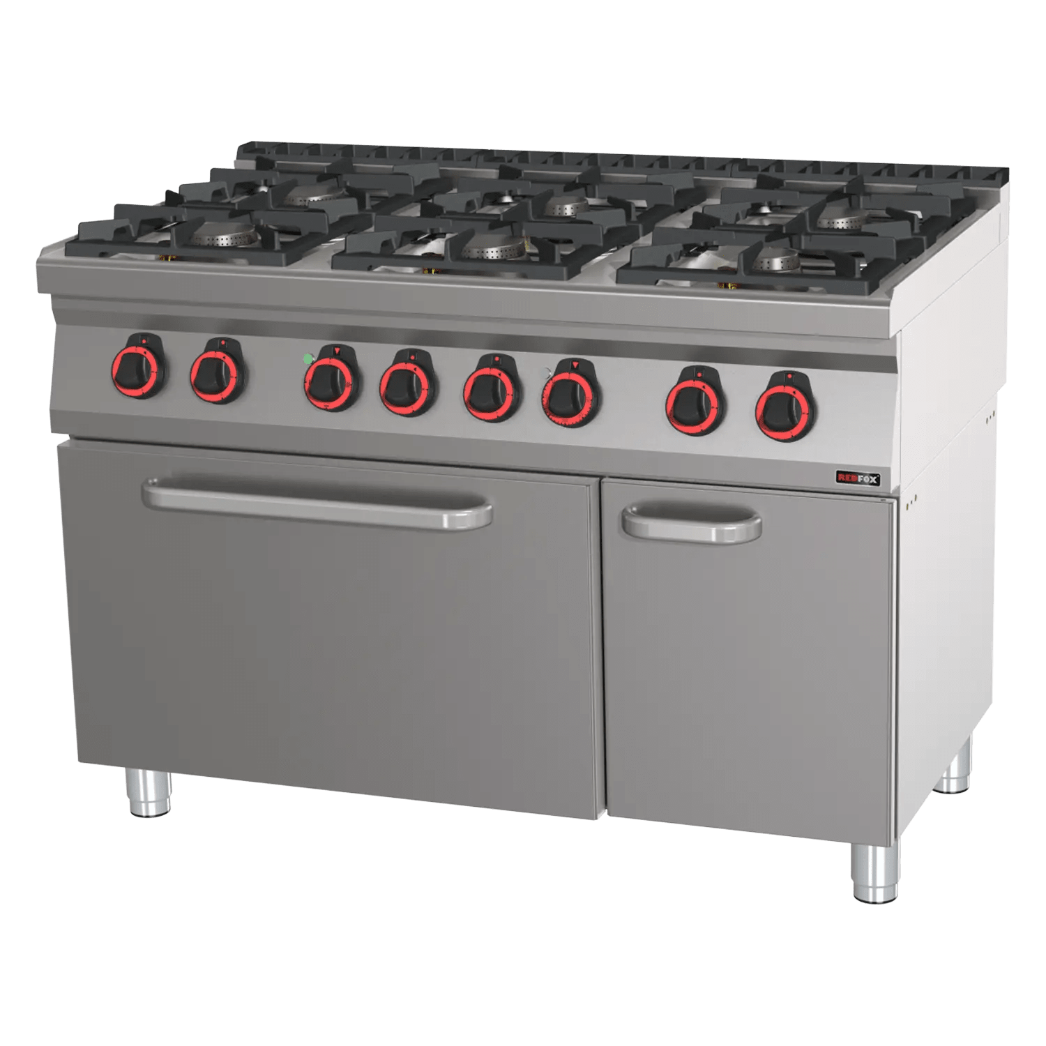 Mașină de gătit combinată cu cuptor electric static GN 2/1 - 6x arzător