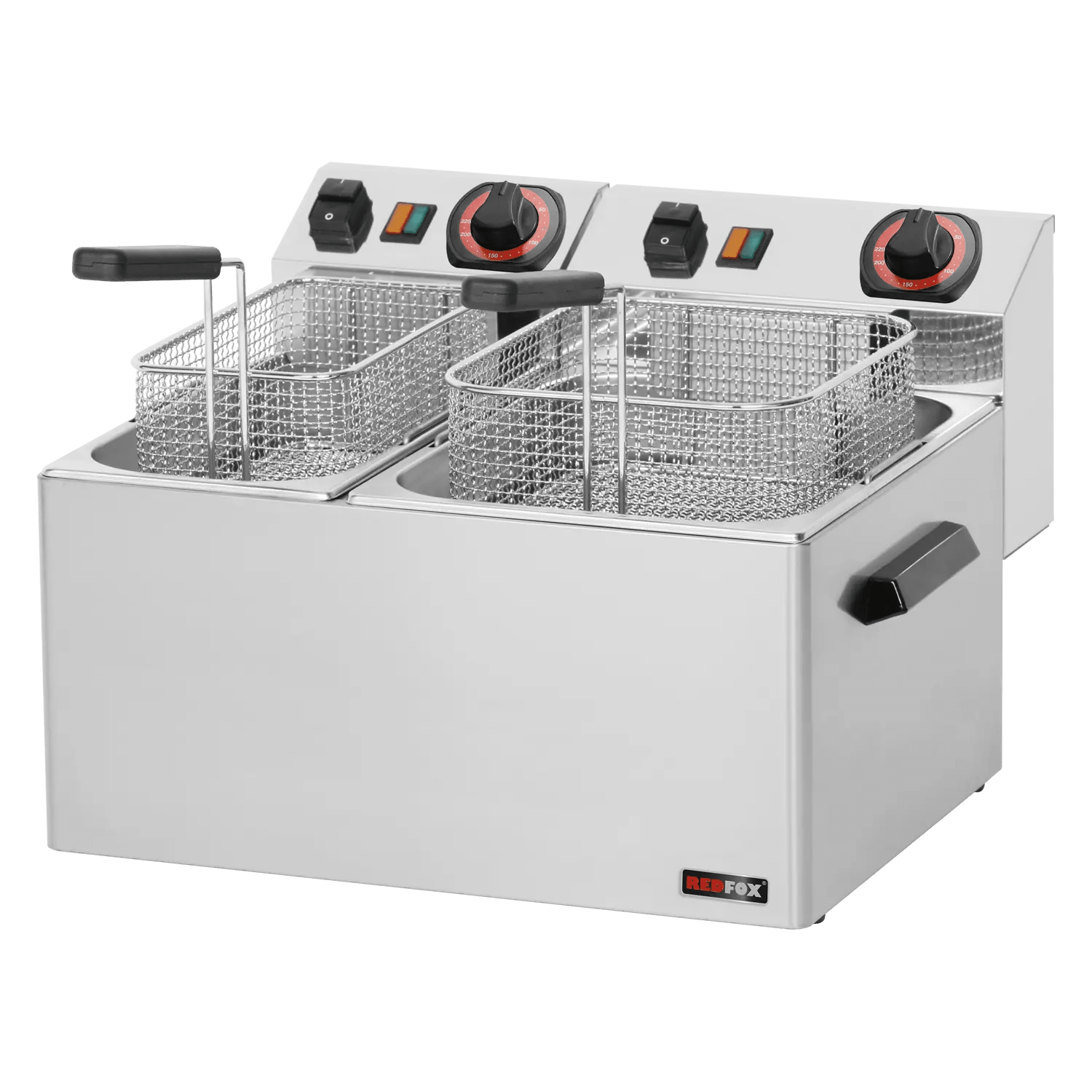 Friteuză electrică 0,42 + 0,38 kW/l, 8 + 5 l de masă 230 V