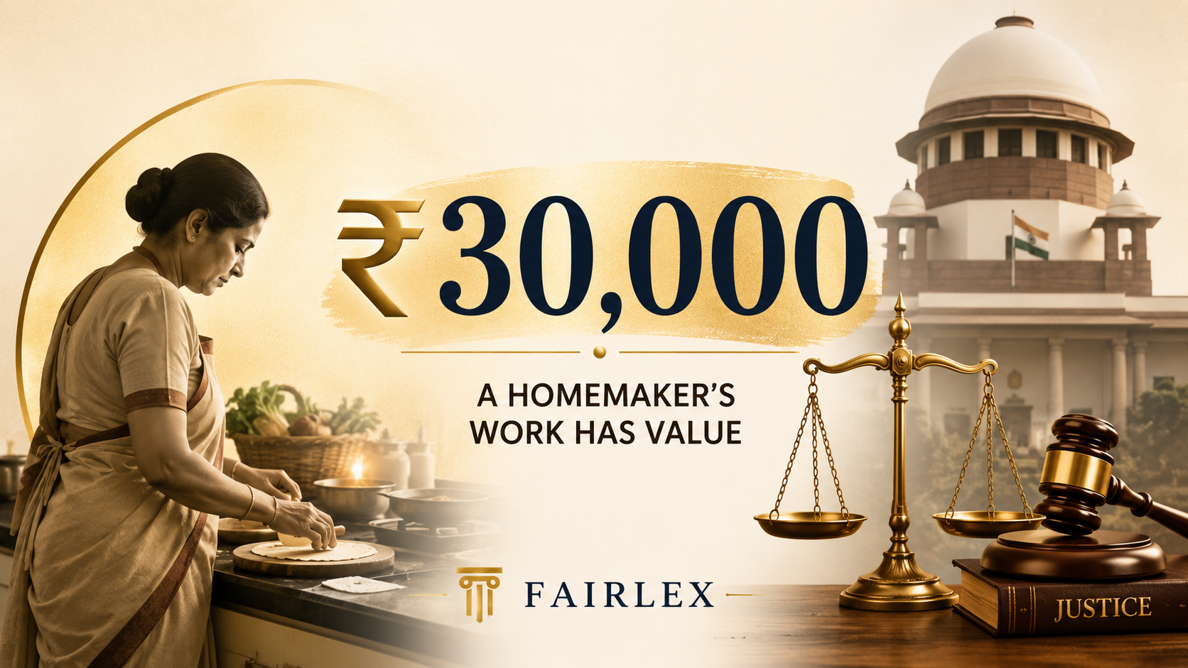 Homemakers’ Work Counts: Supreme Court Sets ₹30,000 Benchmark
