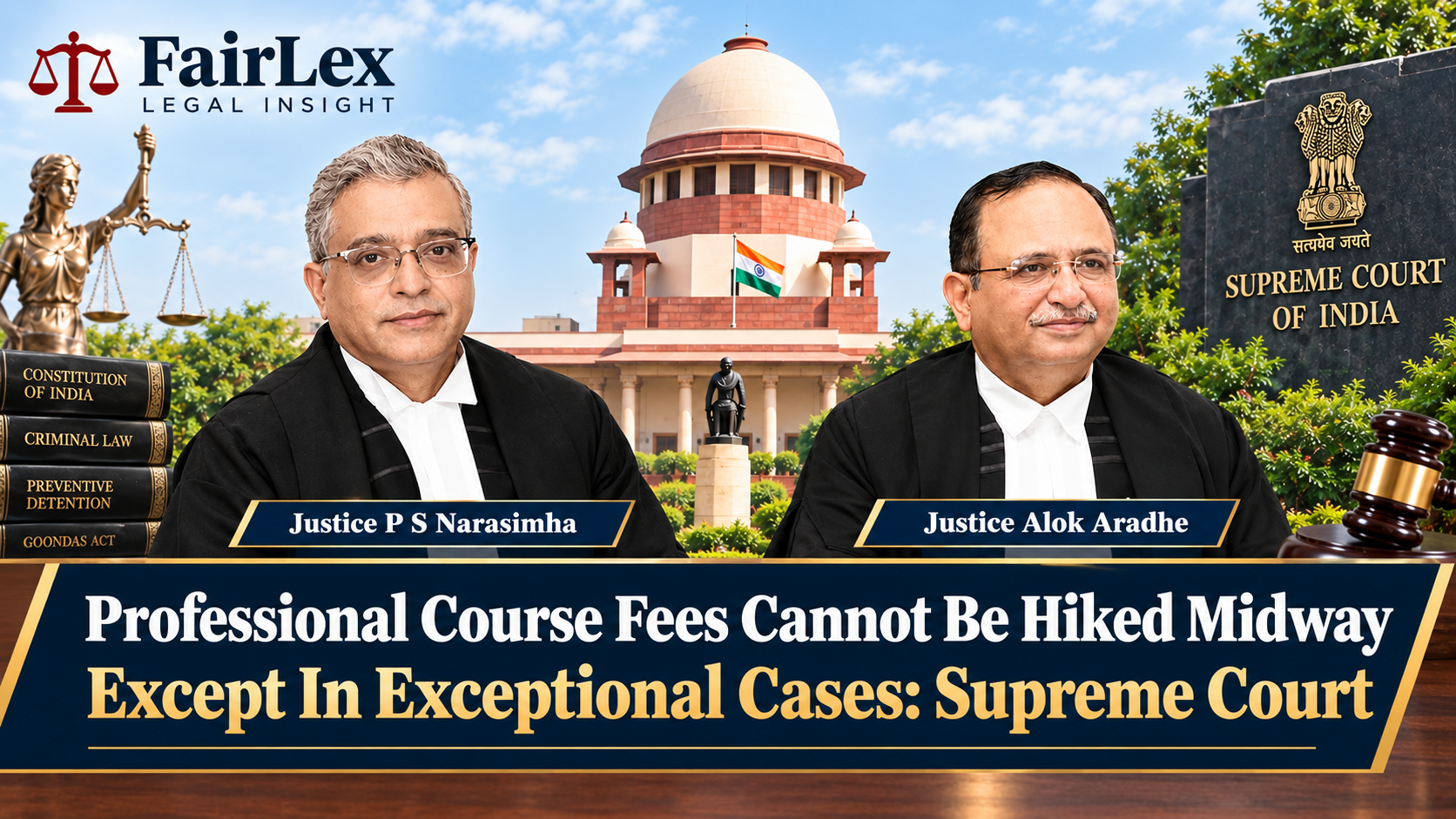 Professional Course Fees Cannot Be Hiked Midway Except In Exceptional Cases: Supreme Court