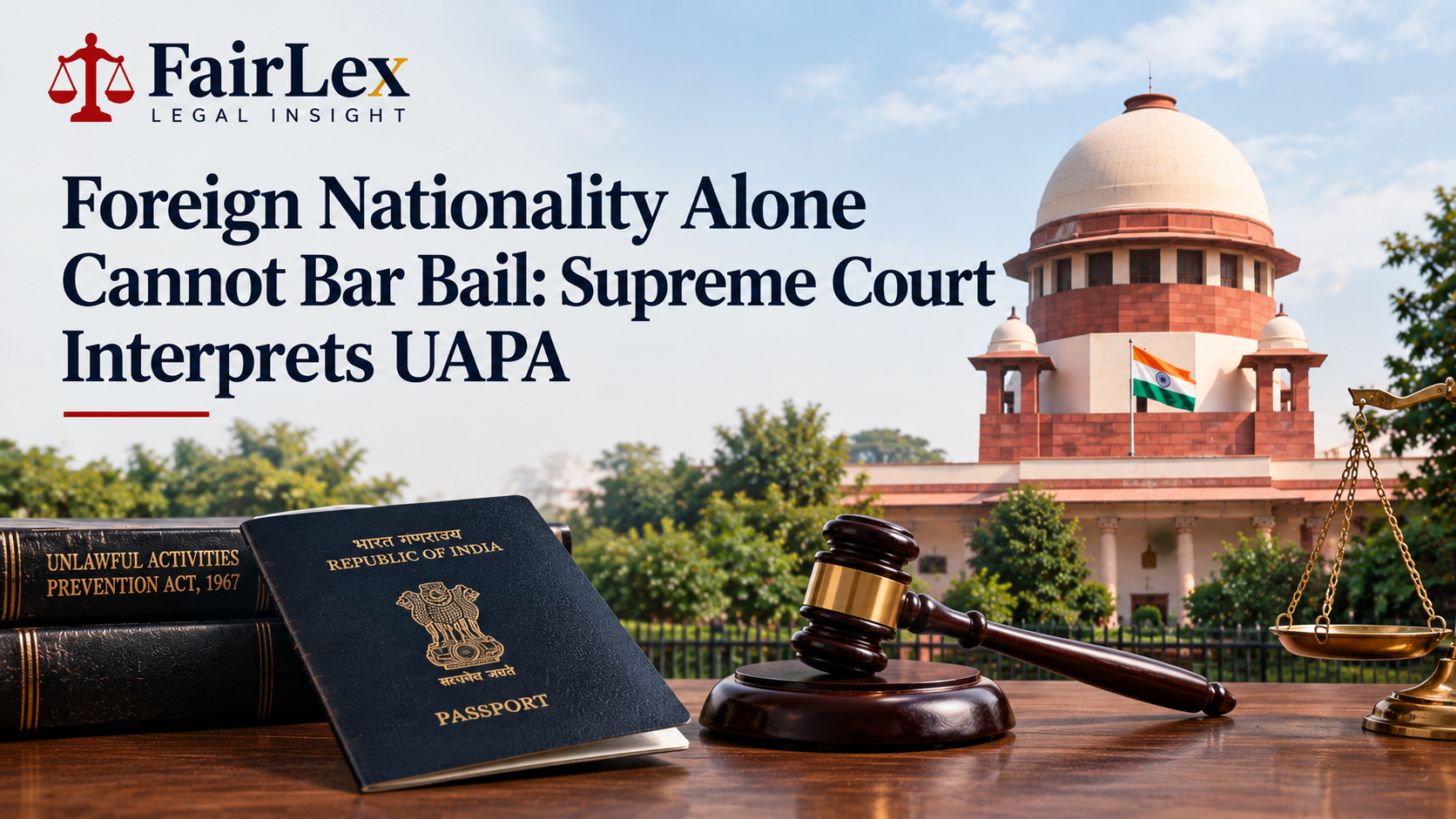 Foreign Nationality Alone Cannot Bar Bail: Supreme Court Interprets UAPA