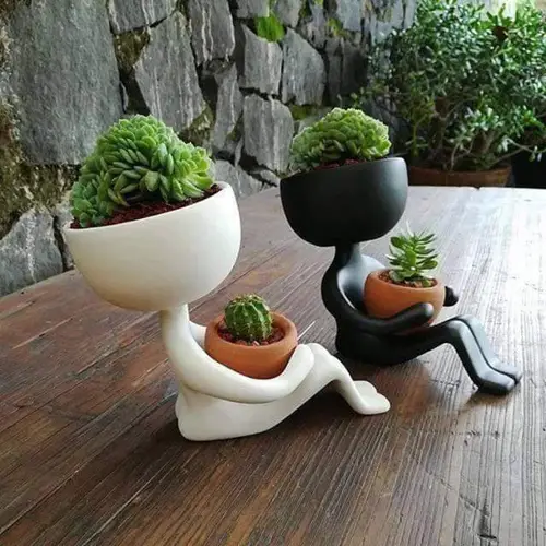 Decorated Flower Pots for Indoor and Outdoor Spaces 5 Decorating Flower Pots for Indoor and Outdoor Spaces