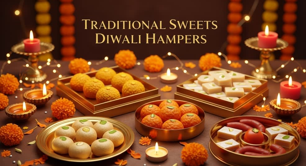 Diwali Gift Hamper - Traditional Sweets Diwali Hampers