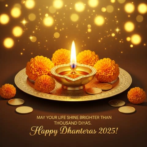 dhanteras wishes in english