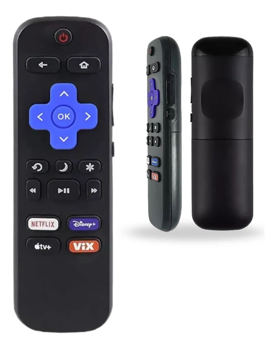 Control Remoto Para Cualquier Pantalla Roku TV TCL Hisense Atvio Sansui Aiwa Hkpro Daewoo Philips Polaroid Onn Sharp Element Westinghouse Insignia JVC RCA Hitachi Sanyo