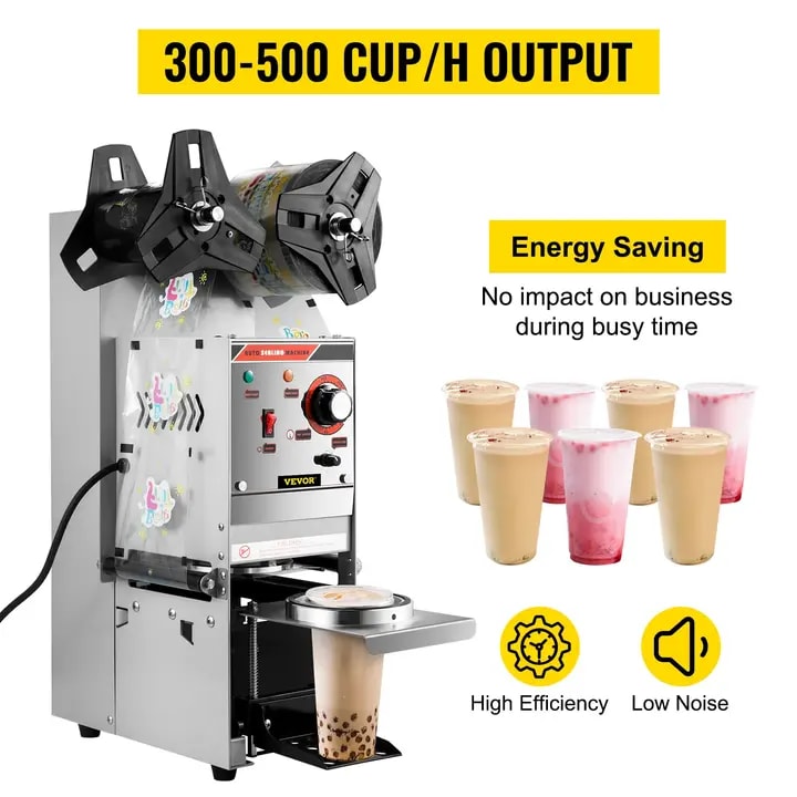 Semi-Automatic Cup Sealing Machine - Model B9 (400-500 Cups/Hr)