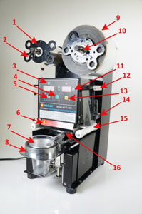 Semi-Automatic Cup Sealing Machine - Model B9 (400-500 Cups/Hr) - Image 3