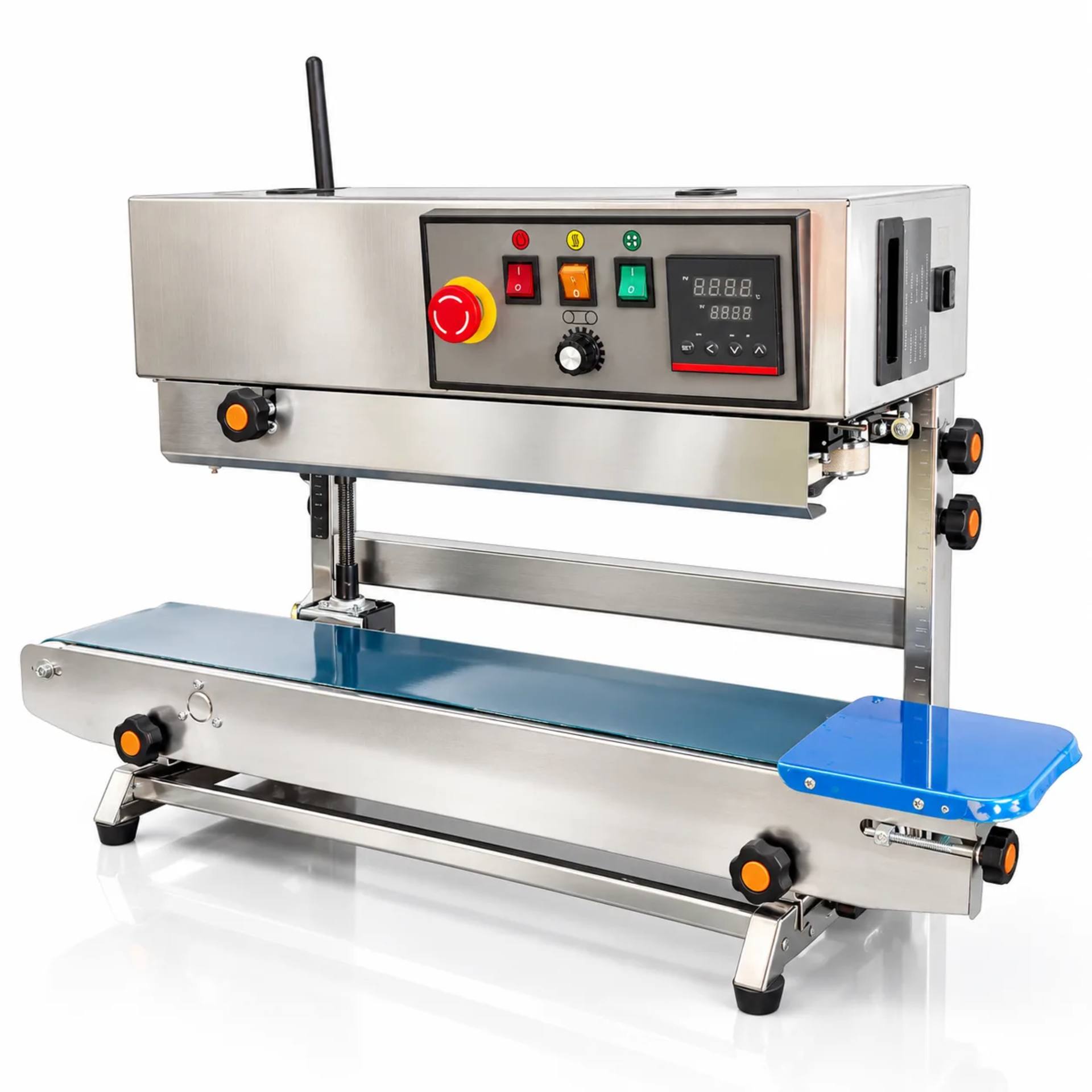 Vertical Continuous Band Sealer (FR-900) for Standing Pouches — Sealing Machines by New Vision Machines
