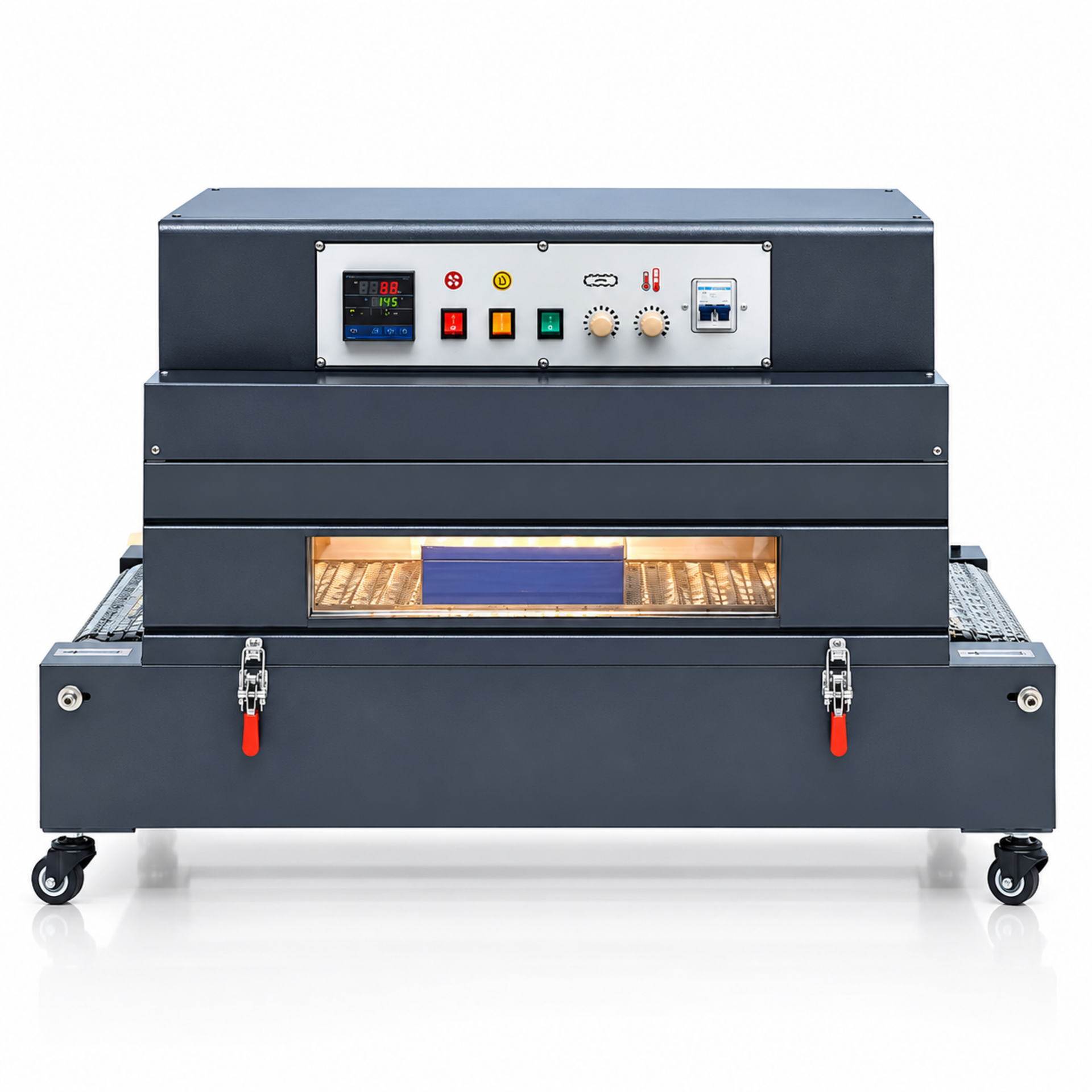 New Vision Machines Shrink Tunnel Machine 16x8 — 780×400×200 mm Tunnel, 0–12 m/min Conveyor — Wrapping Machine by New Vision Machines