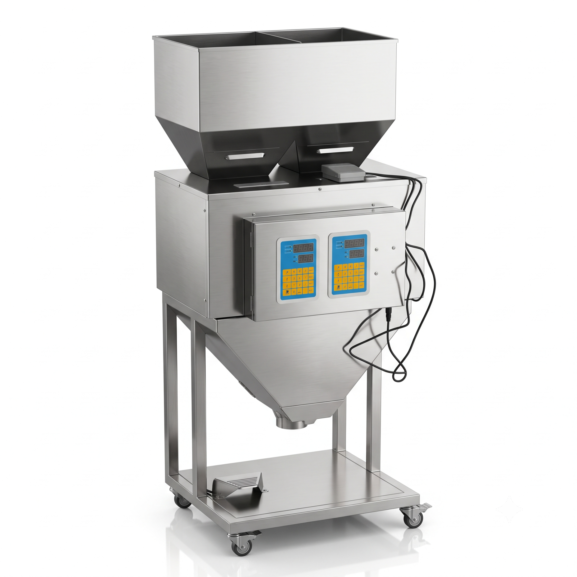 New Vision Machines 100 Pieces Counter Filler Machine — Semi Automatic Single-Head Counting & Filling Machine — Granule Filling Machines by New Vision Machines