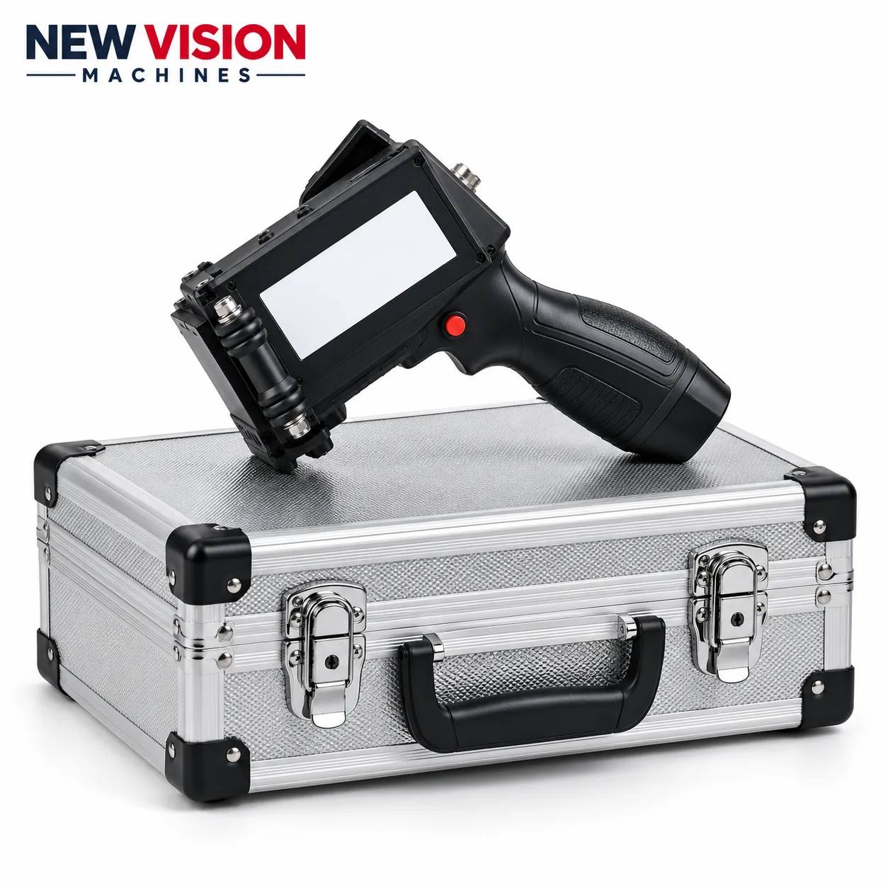 New Vision Machines 12.7mm HH TIJ Plastic Body with White Cartridge | MRP Logo printer — supplied to businesses in Pune