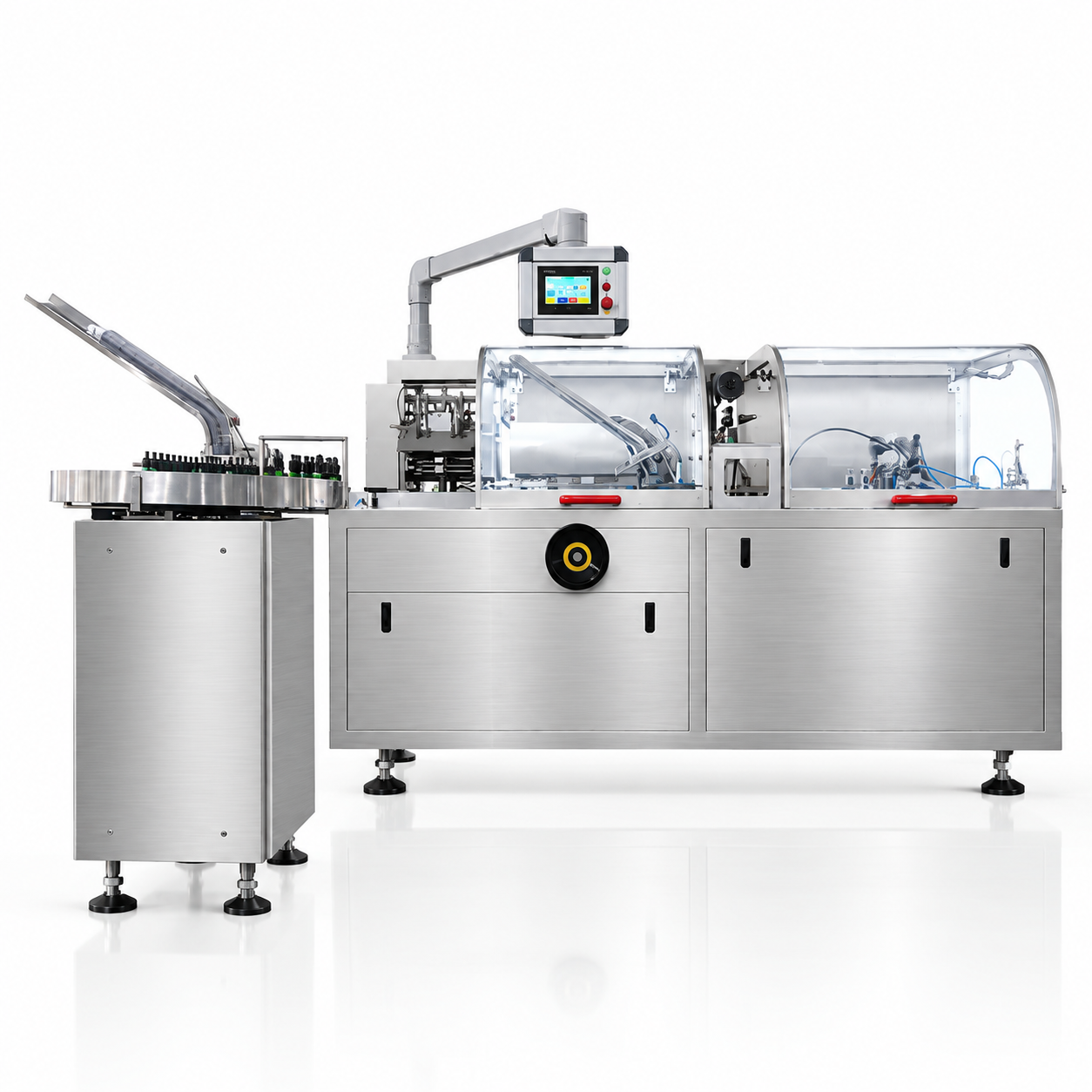 New Vision Machines Automatic Cartoning Machine — Carton Forming, Filling & Closing for Pharma Lines — supplied to businesses in Ahmedabad